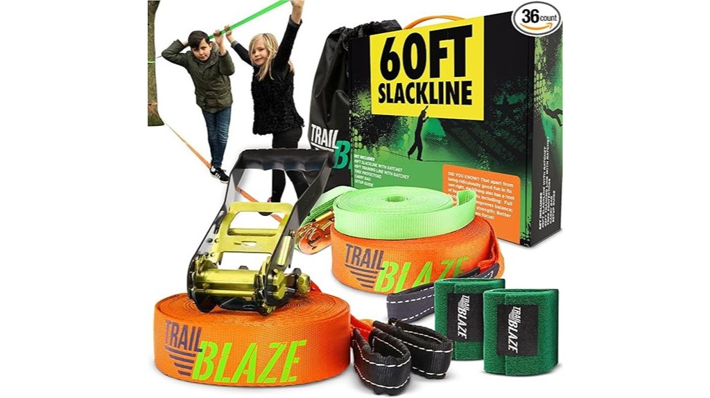 outdoor adventure equipment for slacklining