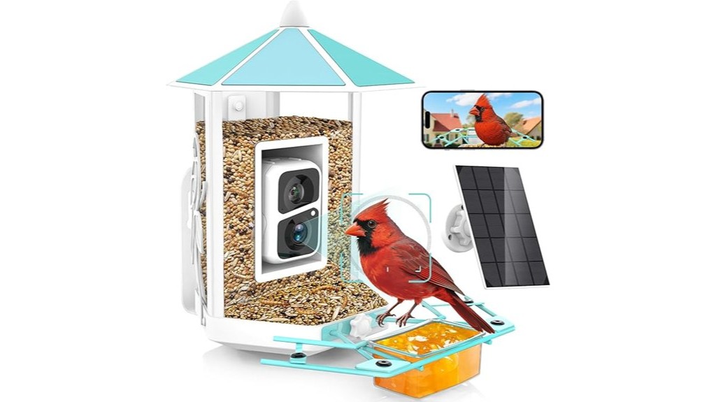 outdoor backyard weatherproof ai bird feeder
