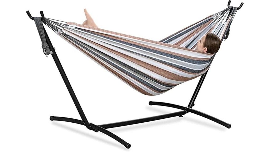 outdoor double hammocks with stand