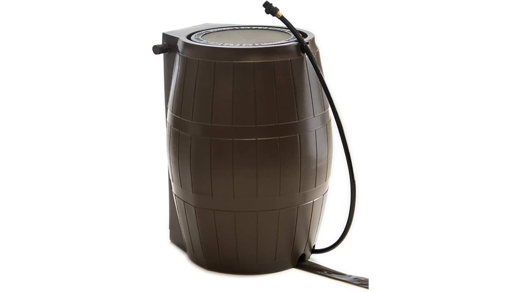 outdoor rainwater storage barrel