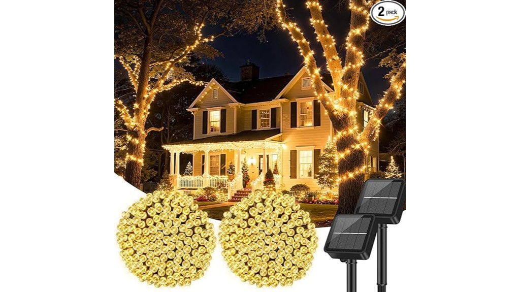 outdoor solar string lights with leds