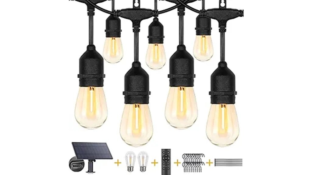 outdoor waterproof solar string lights
