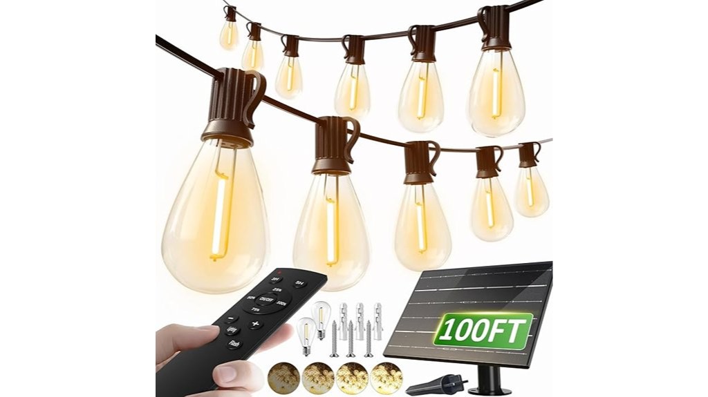 outdoor waterproof solar string lights