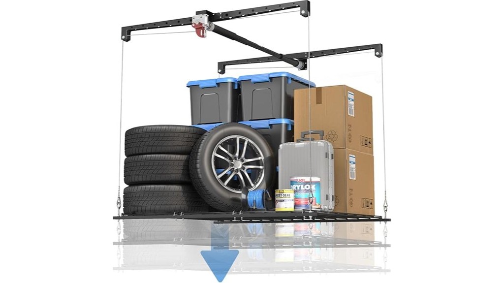 overhead 250 pound capacity garage storage