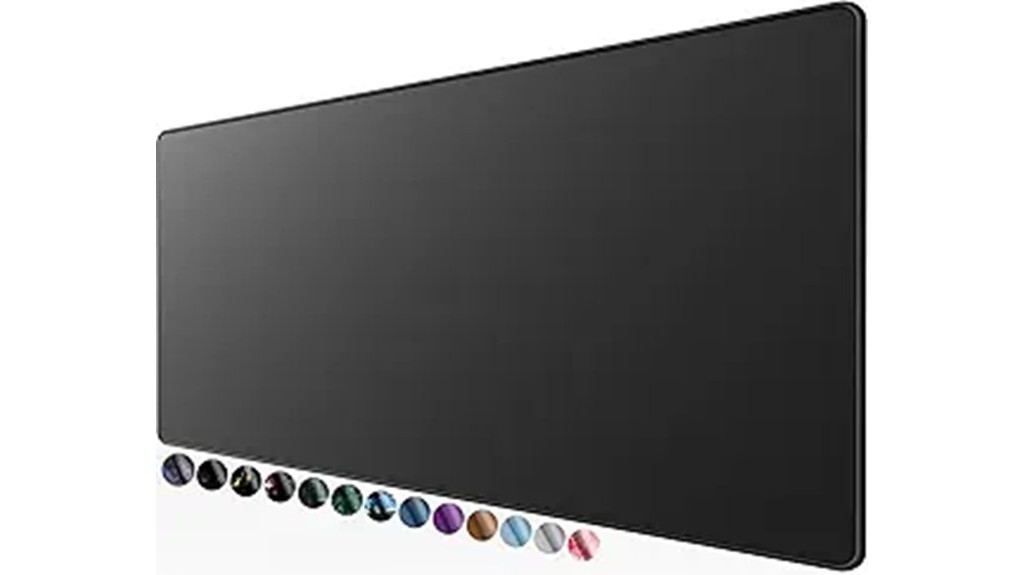 oversized black gaming mouse pad