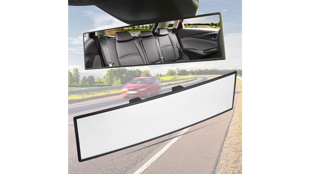 panoramic convex rear view mirror