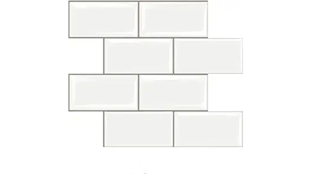 peel and stick white subway tile backsplash