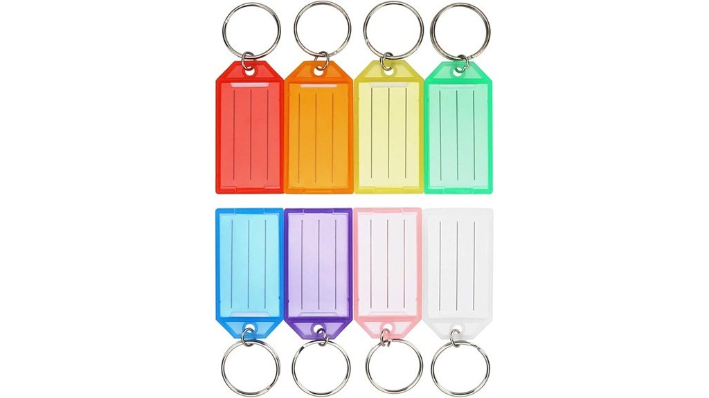 plastic key tags sixteen pack cute design