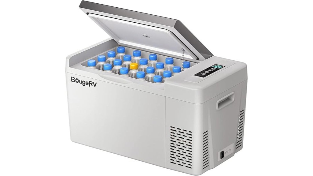portable 12v refrigerator freezer 23 quart capacity