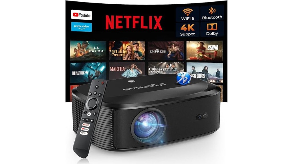 portable 4k outdoor movie projector