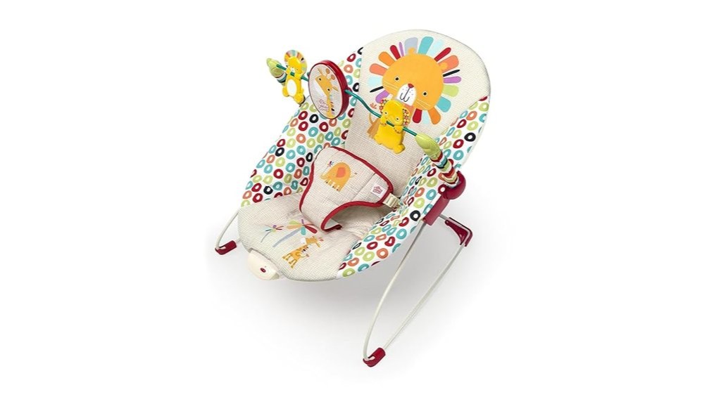 portable baby bouncer with pinwheels