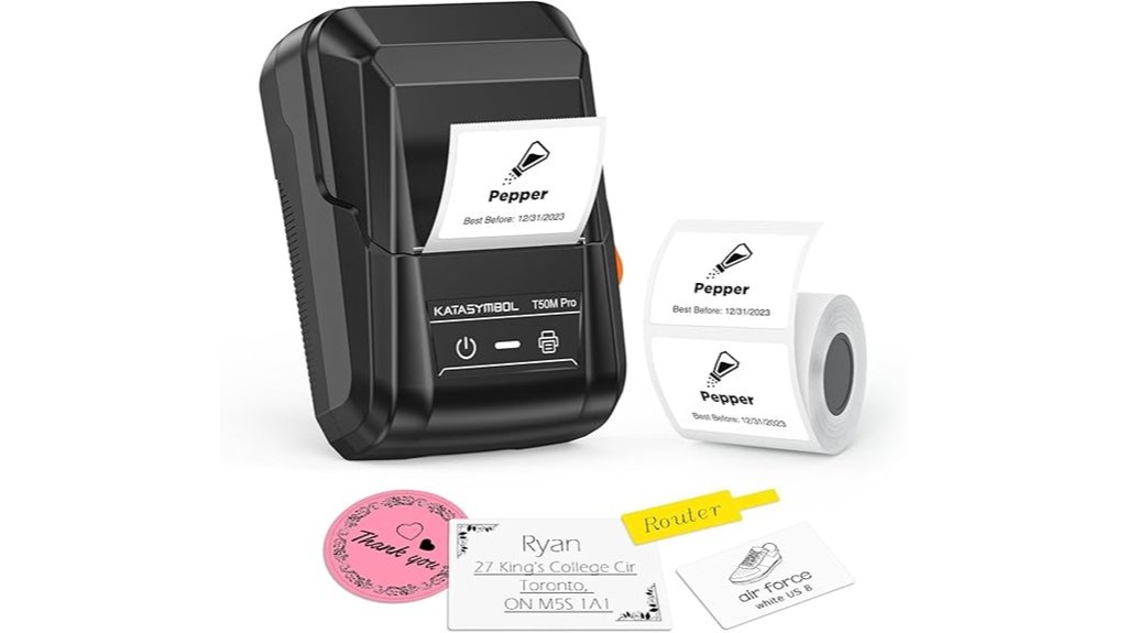 portable bluetooth label printing machine