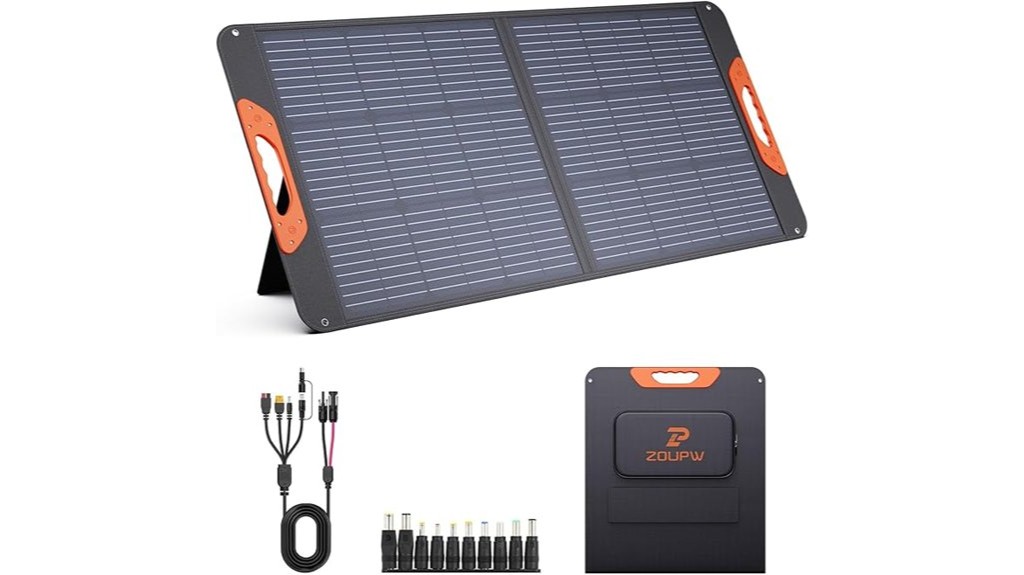 portable camping power station solar panel