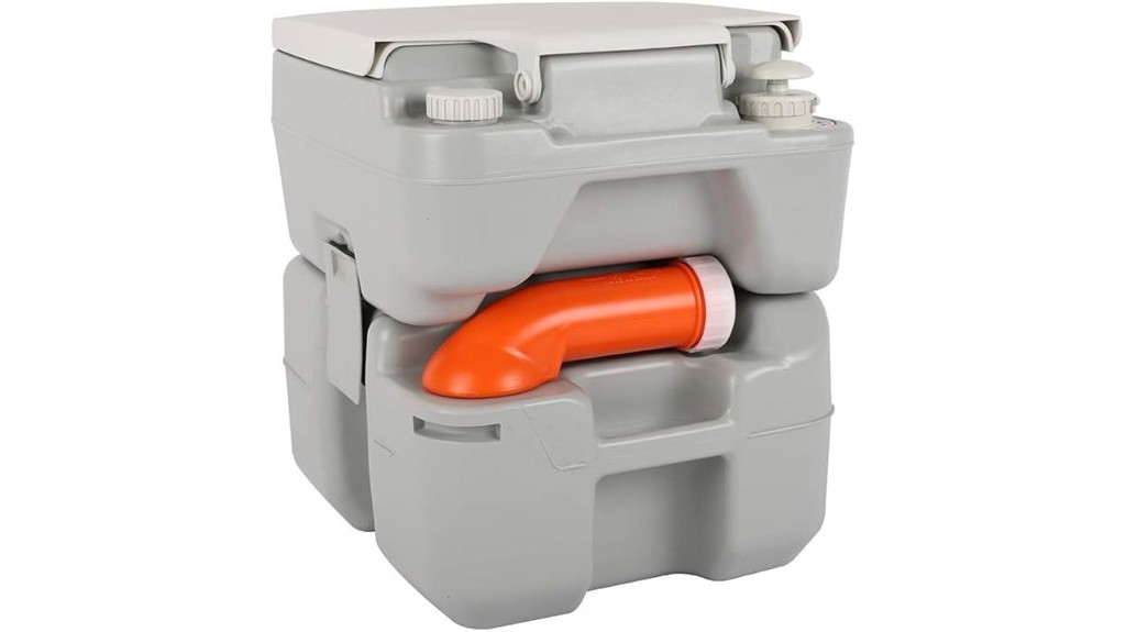 portable camping toilet 5 3 gallon capacity