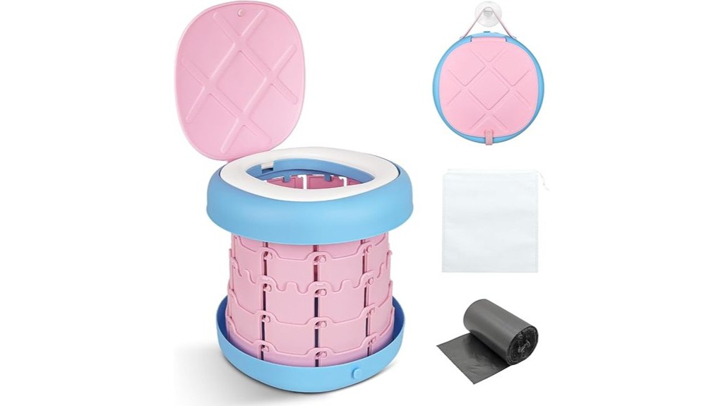 portable camping toilet foldable