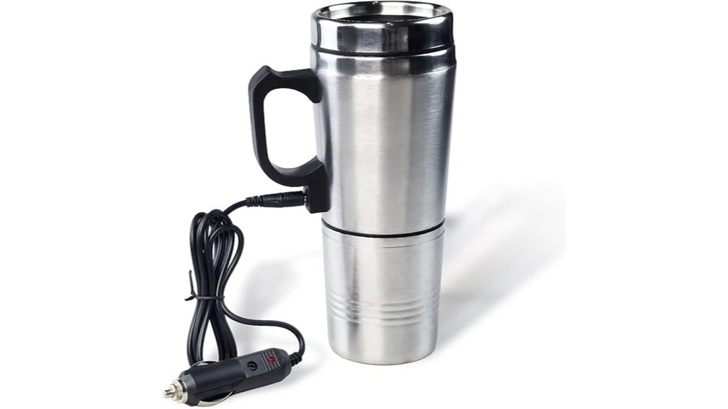 portable car heating mug
