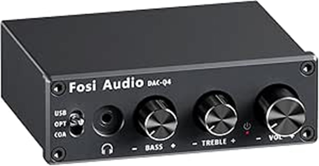 portable digital to analog audio amplifier