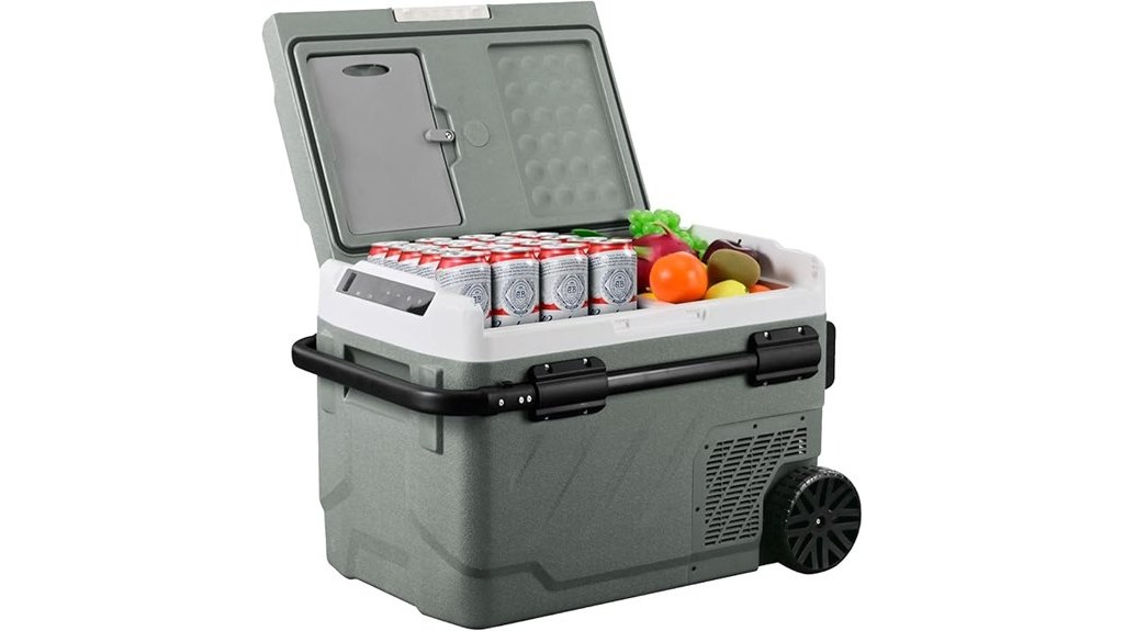 portable dual zone car refrigerator