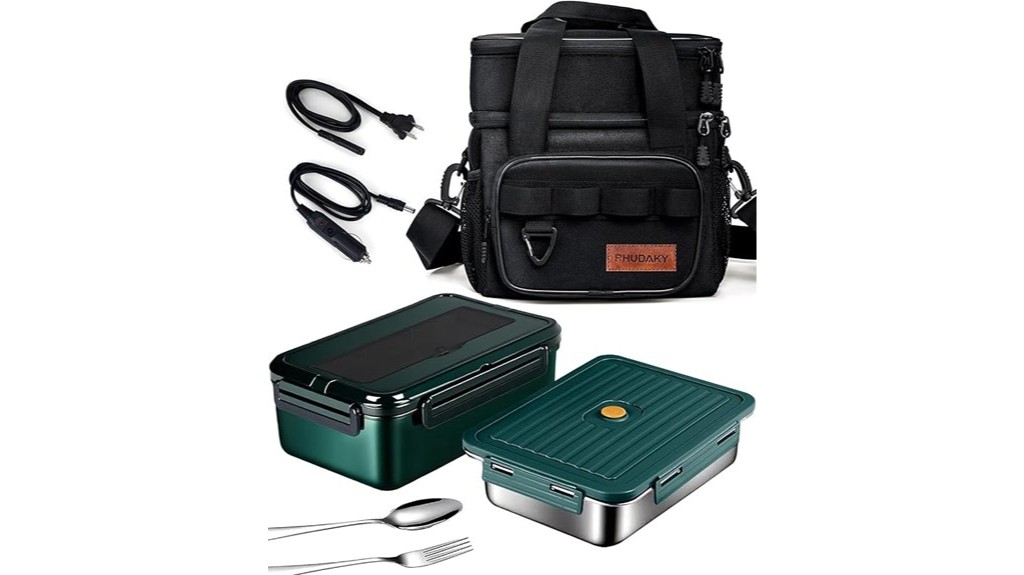 portable electric food heating container