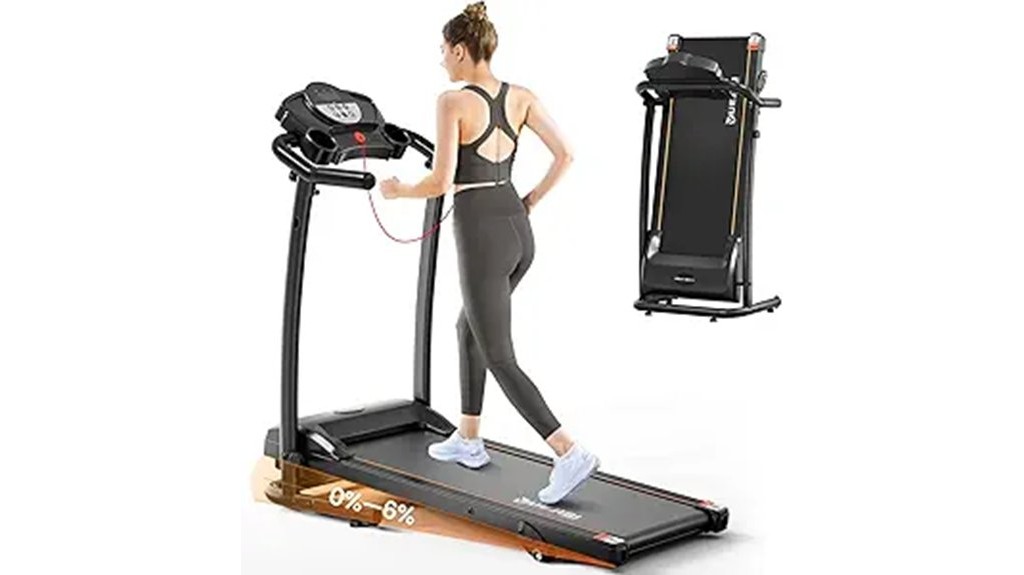 portable foldable incline home treadmill