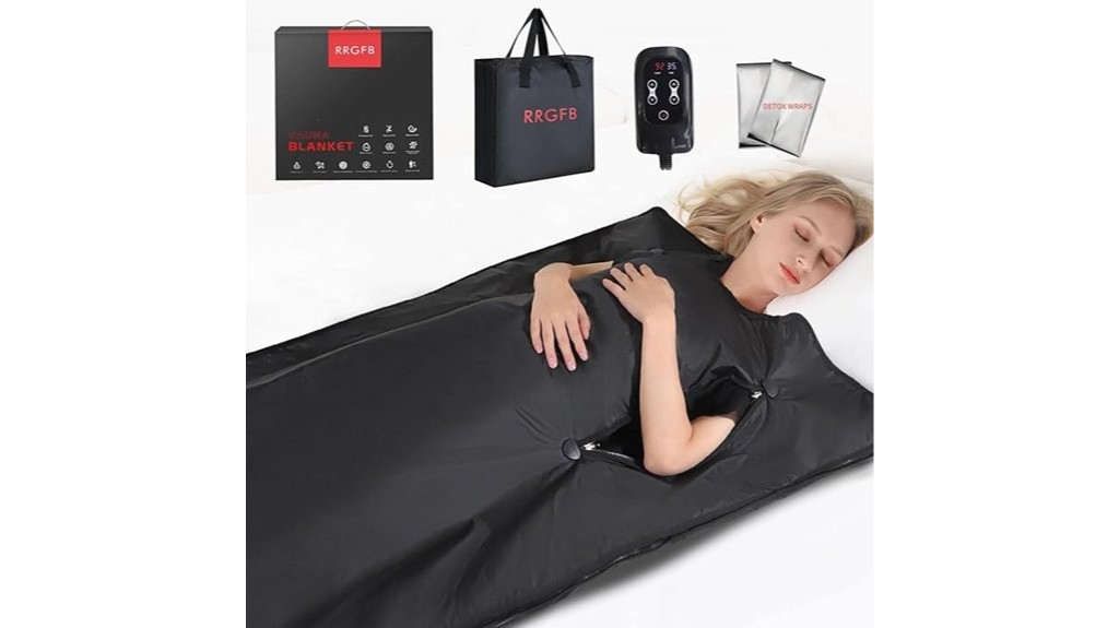 portable heat trapping infrared blanket