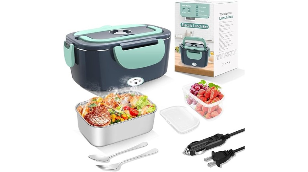 portable heated large capacity lunch box