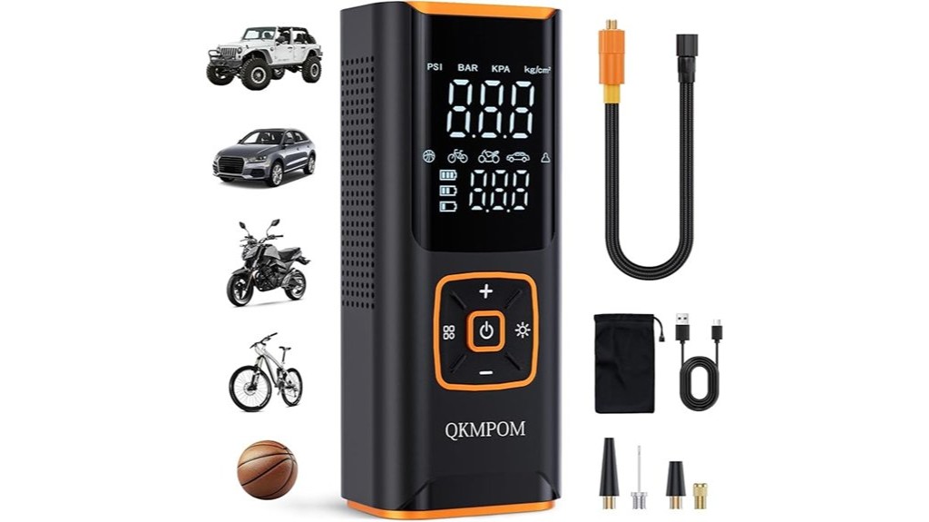 portable high pressure tire inflation device