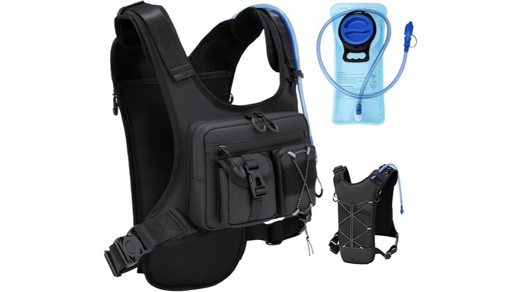 portable hydration vest with storage