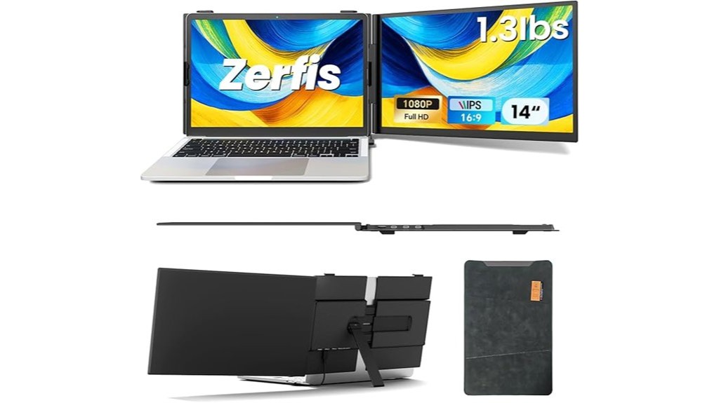 portable laptop display extension