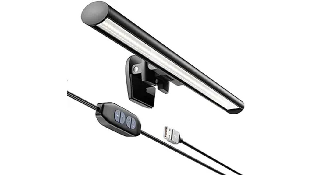 portable laptop monitor lighting solution