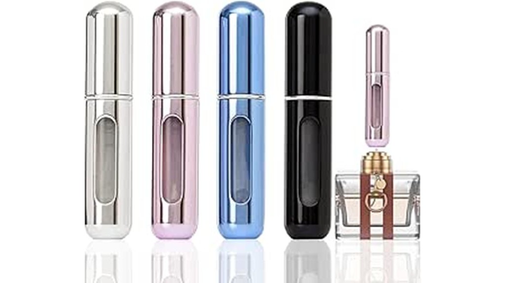 portable mini refillable perfume atomizers