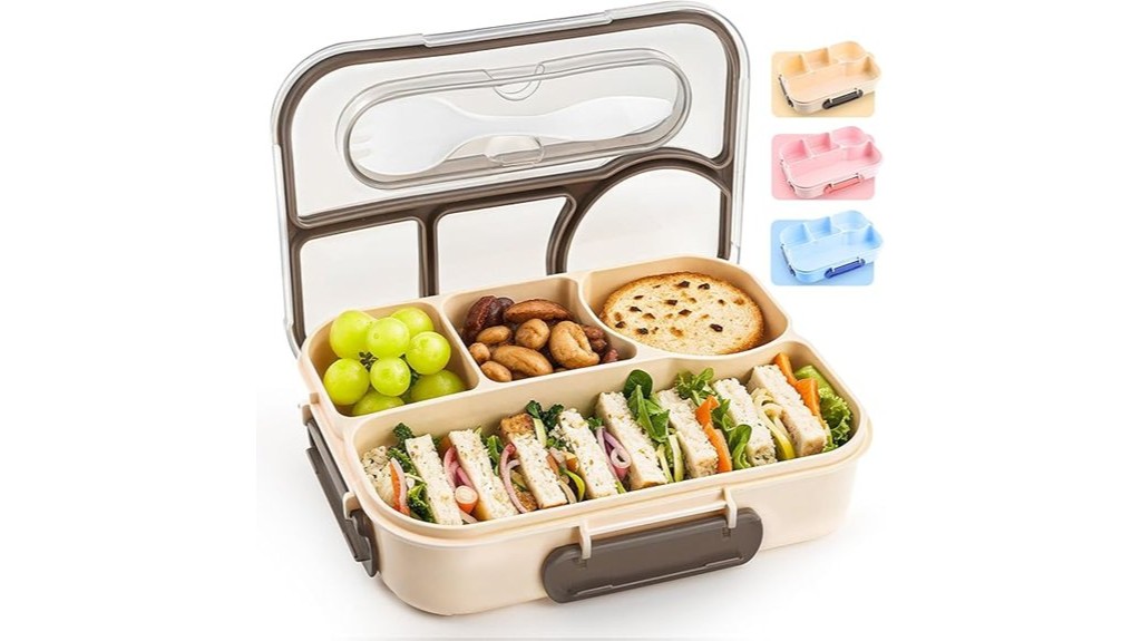 portable multi compartment lunch containers