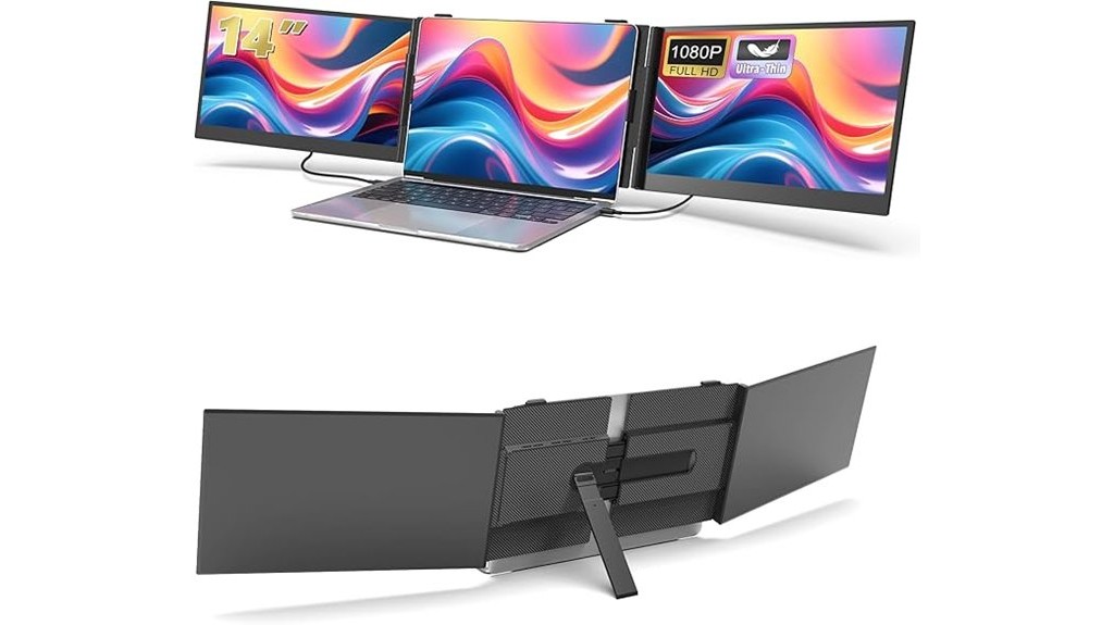 portable multi screen laptop accessory