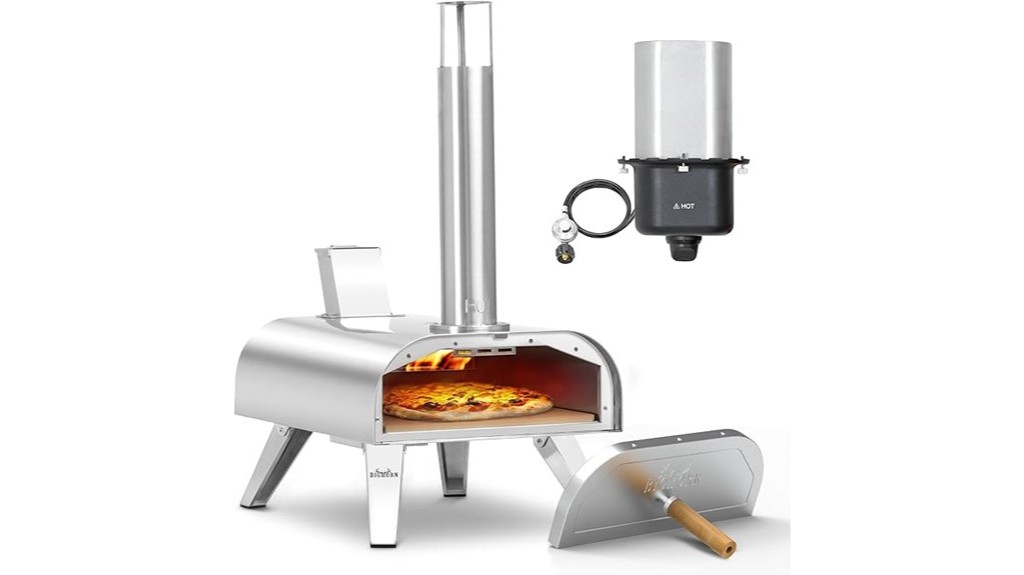portable outdoor pizza cooking appliance