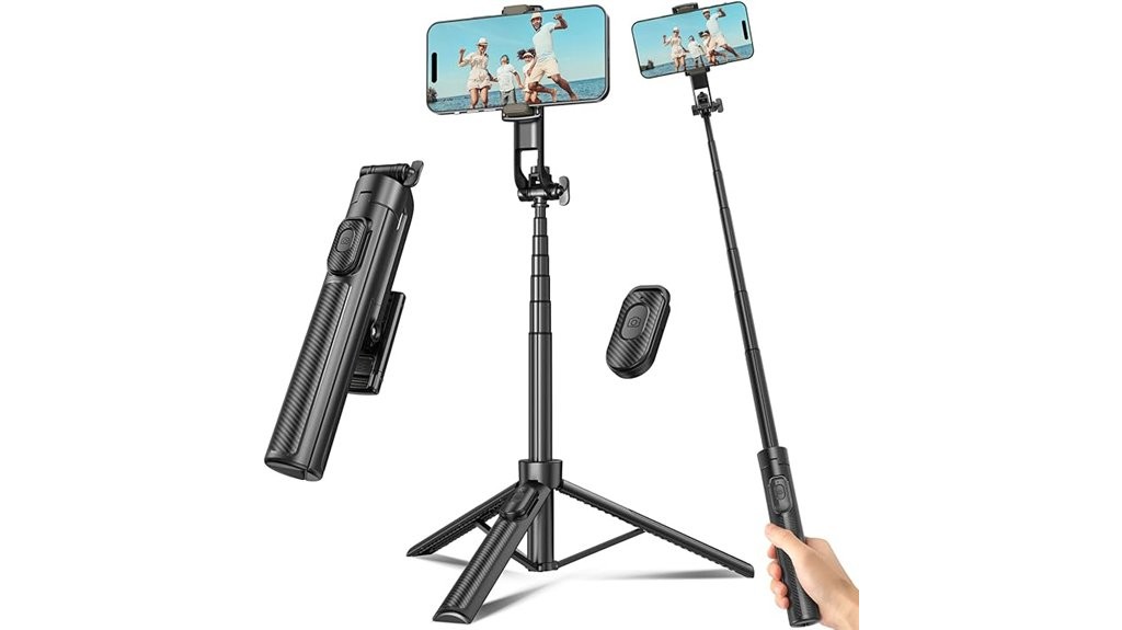 portable phone camera tripod remote
