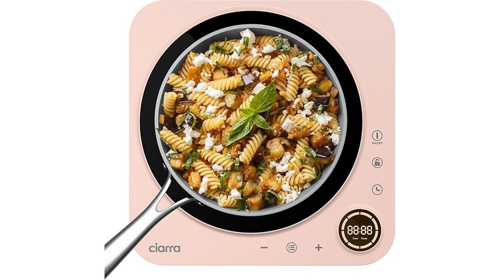 portable pink induction cooktop
