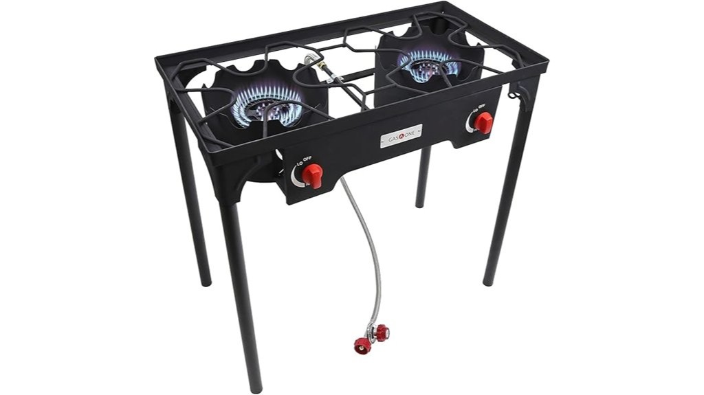 portable propane powered camping cookstove