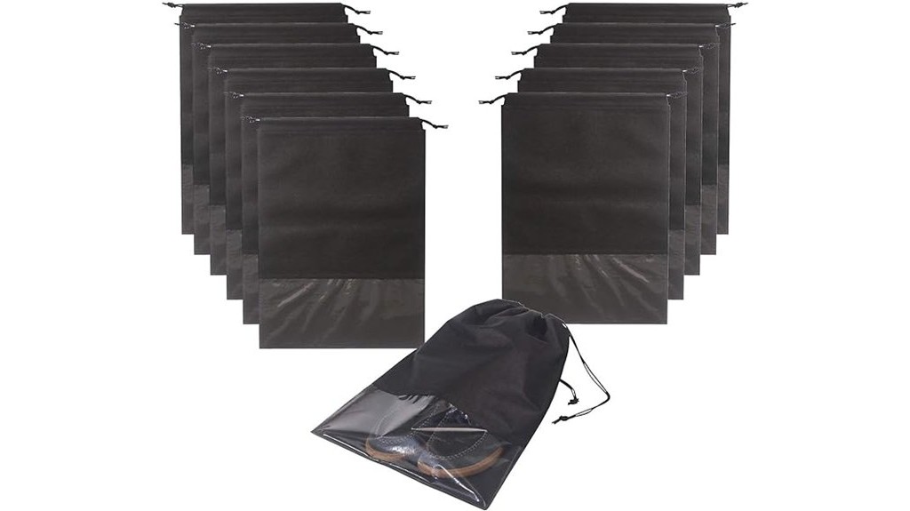 portable shoe storage bags with drawstring