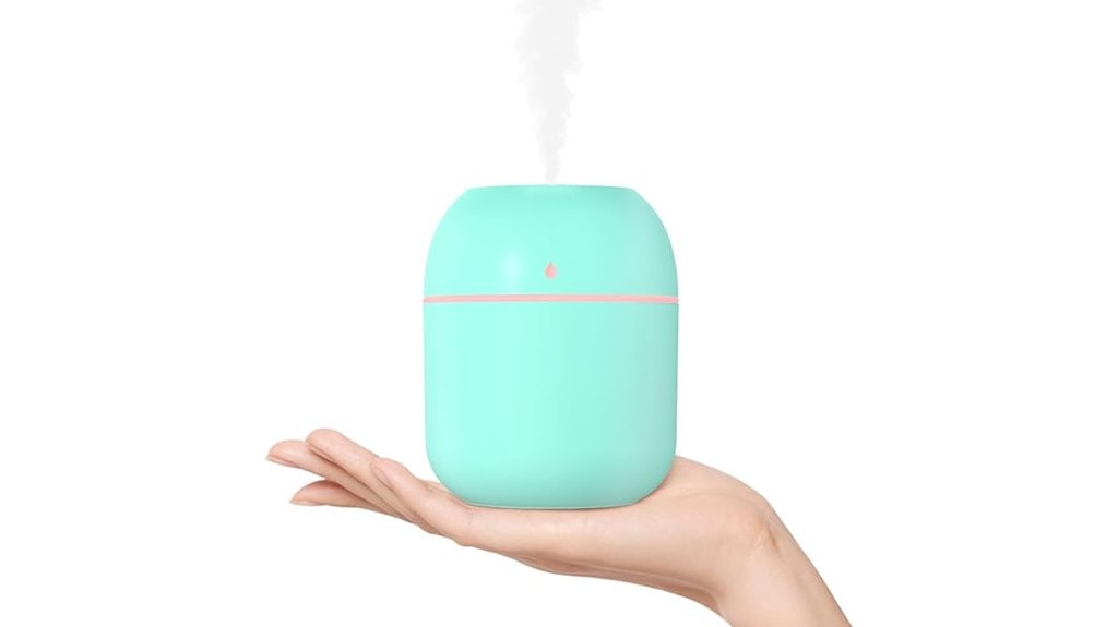 portable small 220ml green humidifier