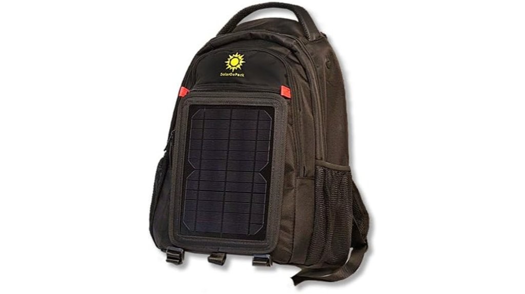 portable solar charging backpack