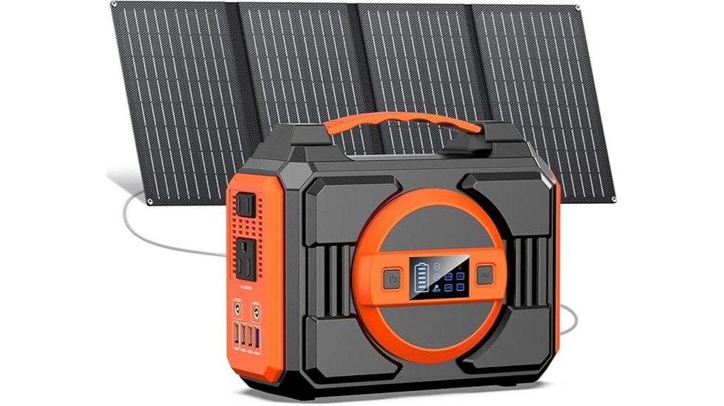 portable solar power generator system