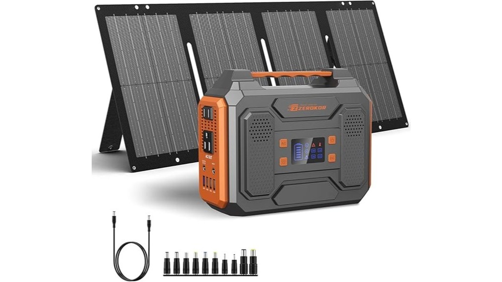 portable solar powered compact generator