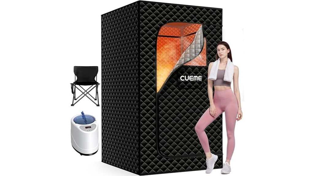 portable steam powered personal sauna