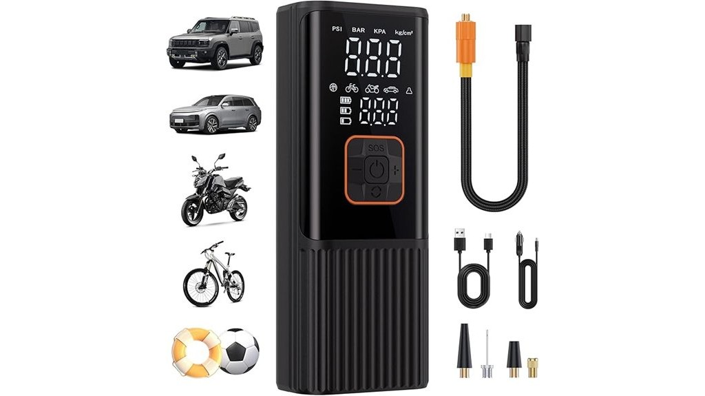 portable tire inflation air compressor