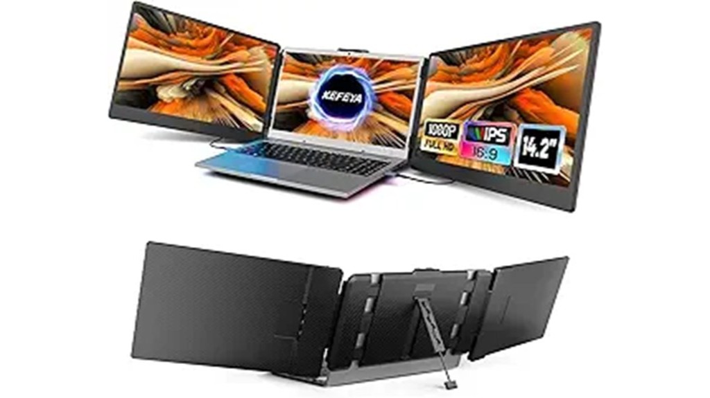 portable triple monitor laptop extender
