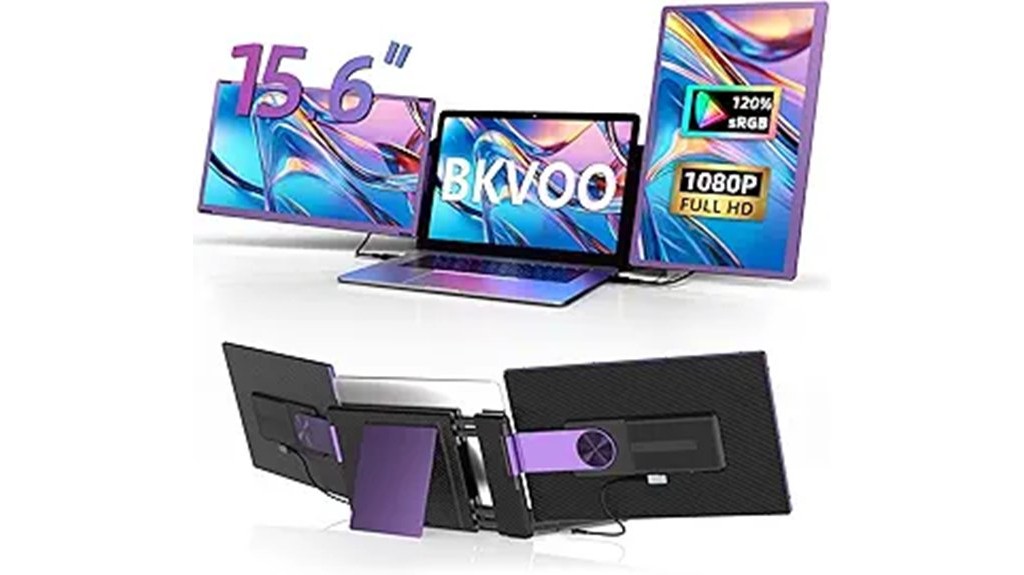 portable triple monitor laptop screen