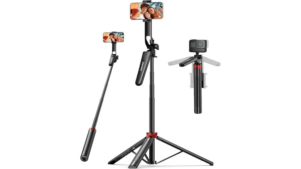 portable tripod selfie video vlogging
