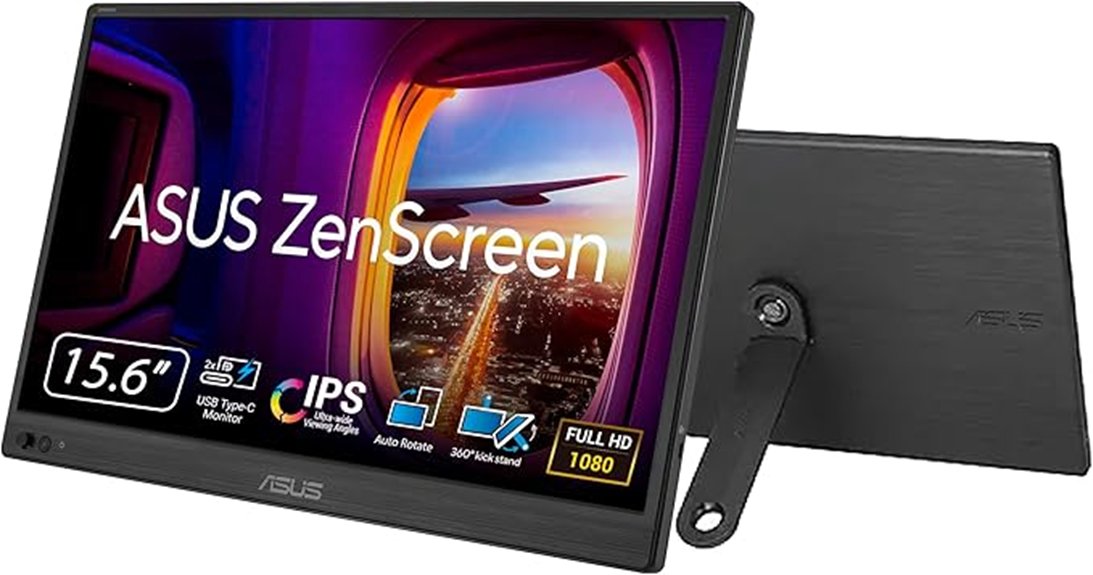 portable usb powered 16 inch asus monitor
