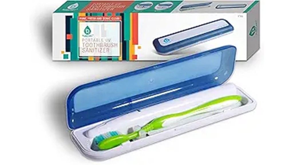 portable uv toothbrush sanitizer case