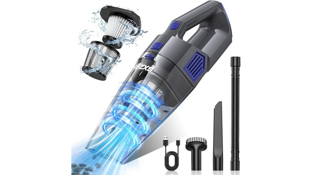 portable wireless vacuum cleaning device
